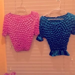 Pair of popcorn shirts